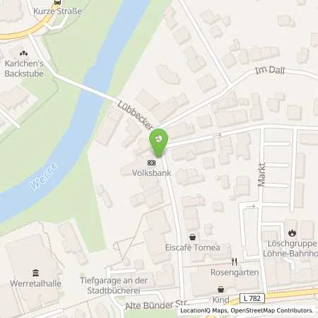 Standortübersicht der Tankstelle Westfalen Weser Netz GmbH in 32584 Löhne