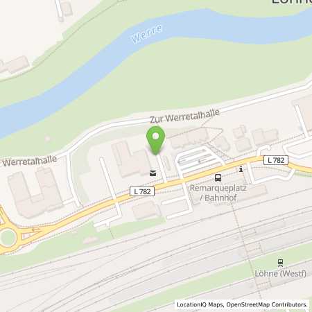 Standortübersicht der Strom (Elektro) Tankstelle: Westfalen Weser Netz GmbH in 32584, Lhne
