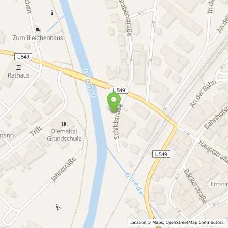 Standortübersicht der Tankstelle Westfalen Weser Netz GmbH in 34431 Marsberg