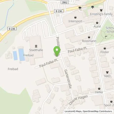 Standortübersicht der Tankstelle innogy SE in 57392 Schmallenberg