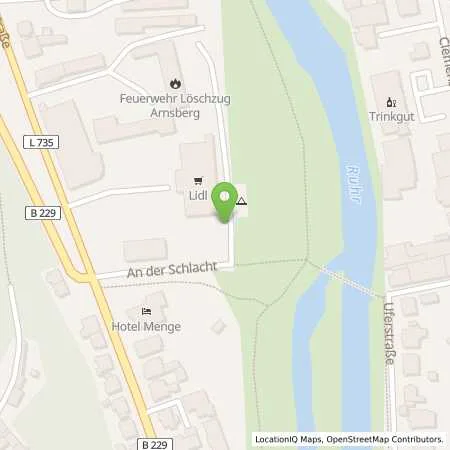Standortübersicht der Tankstelle Lidl Dienstleistung GmbH & Co. KG in 59821 Arnsberg