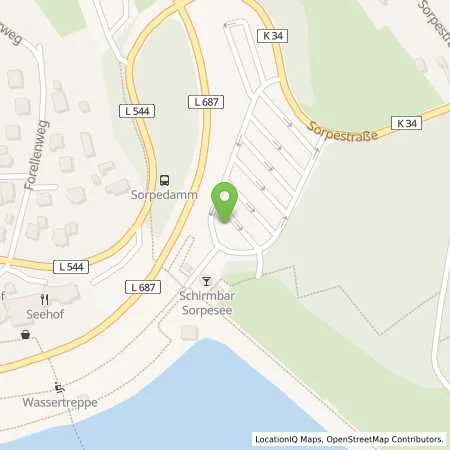 Standortübersicht der Tankstelle innogy SE in 59846 Sundern (Sauerland)