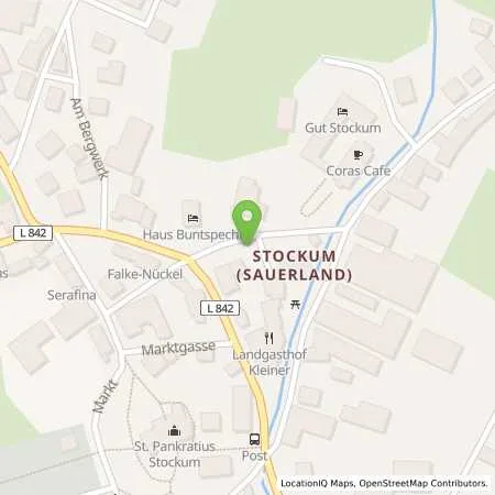 Standortübersicht der Tankstelle innogy SE in 59846 Sundern (Sauerland)