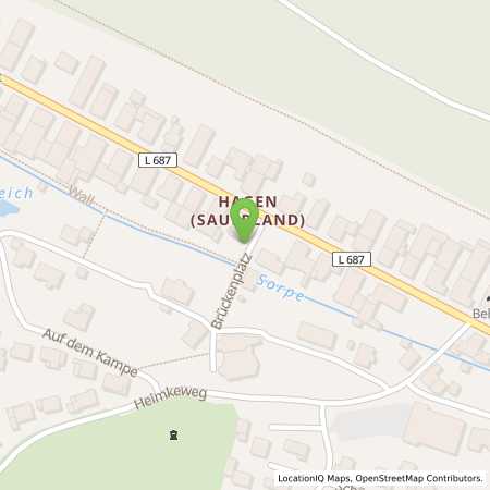 Standortübersicht der Strom (Elektro) Tankstelle: innogy SE in 59846, Sundern (Sauerland)
