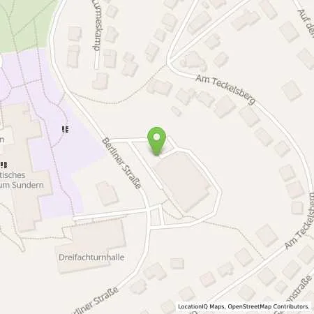 Standortübersicht der Tankstelle innogy SE in 59846 Sundern (Sauerland)