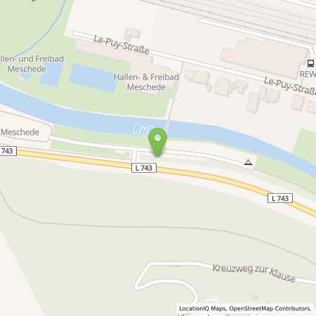 Standortübersicht der Strom (Elektro) Tankstelle: Hochsauerlandenergie GmbH in 59872, Meschede