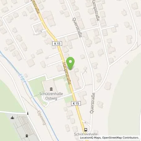 Standortübersicht der Tankstelle Vorderwülbecke GmbH in 59909 Bestwig (Ostwig)