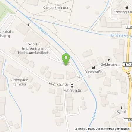 Standortübersicht der Tankstelle Hochsauerlandenergie GmbH in 59939 Olsberg