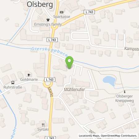 Standortübersicht der Strom (Elektro) Tankstelle: Hochsauerlandenergie GmbH in 59939, Olsberg