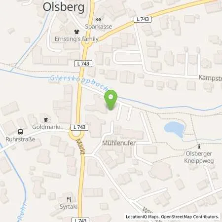 Standortübersicht der Tankstelle Hochsauerlandenergie GmbH in 59939 Olsberg