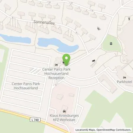 Standortübersicht der Tankstelle innogy SE in 59964 Medebach