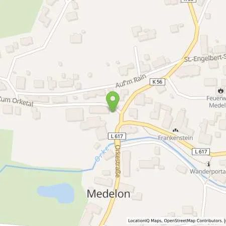 Standortübersicht der Tankstelle innogy SE in 59964 Medebach