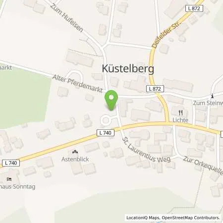 Standortübersicht der Tankstelle innogy SE in 59964 Medebach