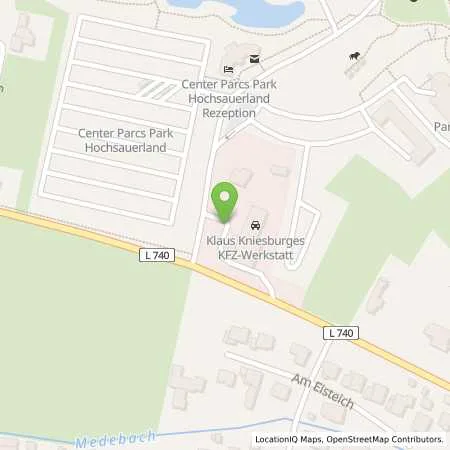 Standortübersicht der Tankstelle innogy SE in 59964 Medebach