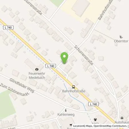 Standortübersicht der Tankstelle innogy SE in 59964 Medebach