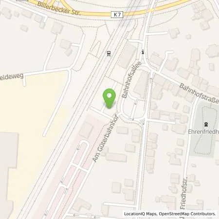 Standortübersicht der Tankstelle Westfalen Weser Netz GmbH in 32839 Steinheim