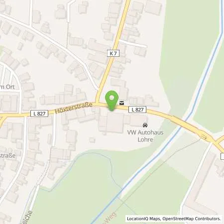 Standortübersicht der Tankstelle Auto & Service Lohre GmbH in 32839 Steinheim