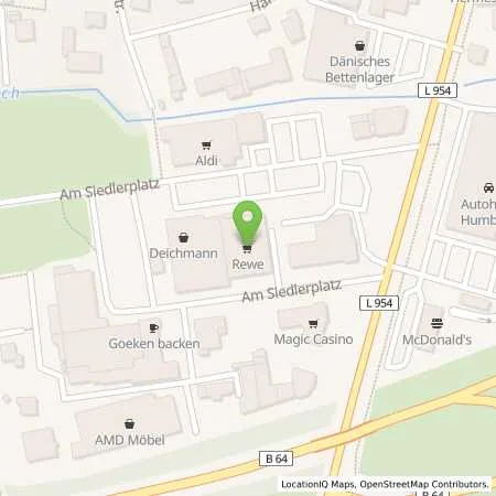 Standortübersicht der Tankstelle Stadtwerke Bad Driburg GmbH in 33014 Bad Driburg