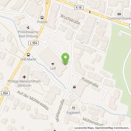 Standortübersicht der Tankstelle Lidl Dienstleistung GmbH & Co. KG in 33017 Bad Driburg