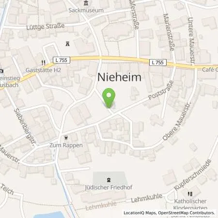 Standortübersicht der Tankstelle innogy eMobility Solutions GmbH in 33039 Nieheim