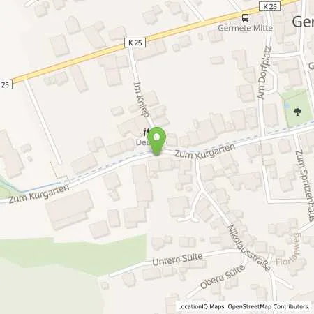 Standortübersicht der Tankstelle Hotel ten Hoopen Restaurant Deele in 34414 Warburg