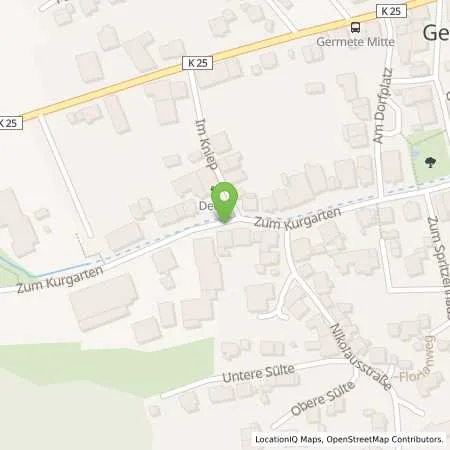 Standortübersicht der Tankstelle Hotel ten Hoopen in 34414 Warburg