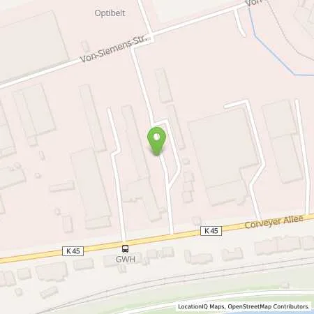 Standortübersicht der Tankstelle Westfalen Weser Netz GmbH in 37671 Höxter