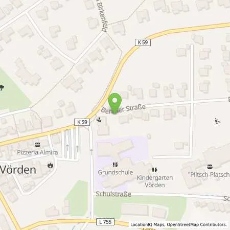 Standortübersicht der Tankstelle innogy eMobility Solutions GmbH in 37696 Marienmünster