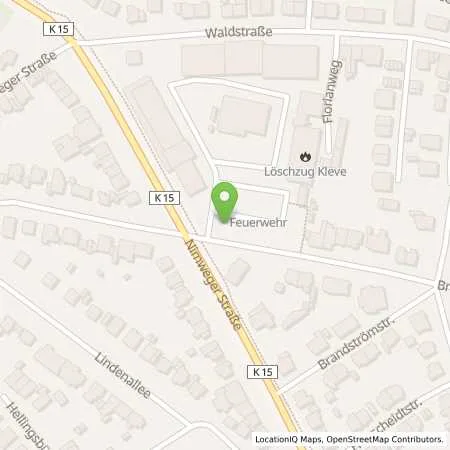 Standortübersicht der Tankstelle Stadtwerke Kleve GmbH in 47533 Kleve