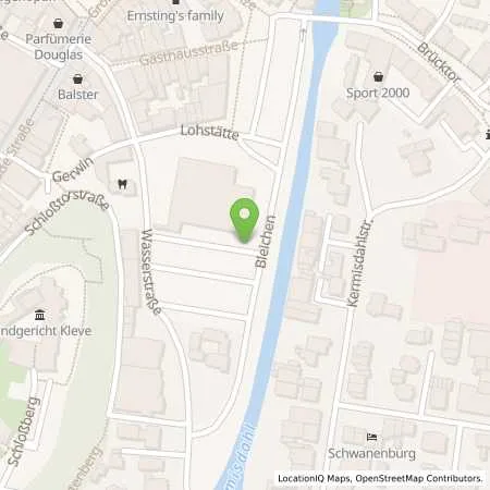 Standortübersicht der Tankstelle Stadtwerke Kleve GmbH in 47533 Kleve