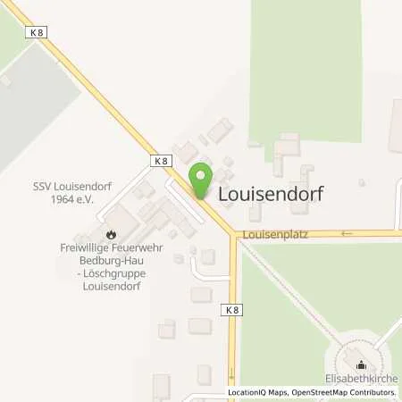 Standortübersicht der Tankstelle innogy SE in 47551 Bedburg-Hau