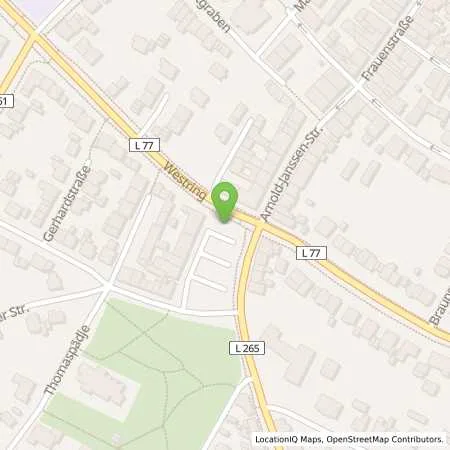 Standortübersicht der Tankstelle Stadtwerke Goch GmbH in 47574 Goch