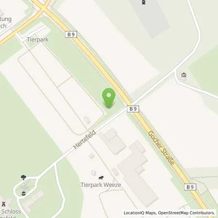 Standortübersicht der Tankstelle innogy SE in 47652 Weeze