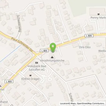 Standortübersicht der Tankstelle Stadtwerke Bad Salzuflen GmbH in 32107 Bad Salzuflen