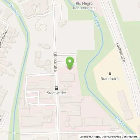 Standortübersicht der Tankstelle Stadtwerke Bad Salzuflen GmbH in 32108 Bad Salzuflen