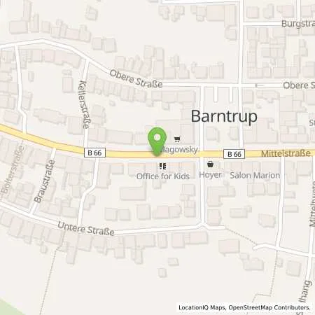 Standortübersicht der Tankstelle innogy eMobility Solutions GmbH in 32683 Barntrup