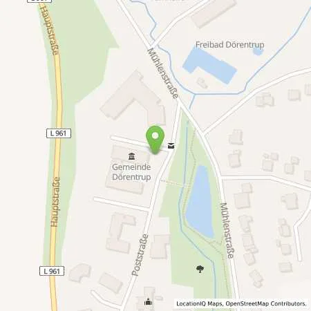 Standortübersicht der Tankstelle Stadtwerkenergie Ostwestfalen-Lippe GmbH in 32694 Dörentrup