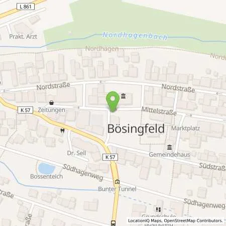 Standortübersicht der Tankstelle Westfalen Weser Netz GmbH in 32699 Extertal