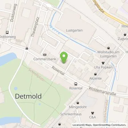 Standortübersicht der Tankstelle Stadtwerke Detmold GmbH in 32756 Detmold
