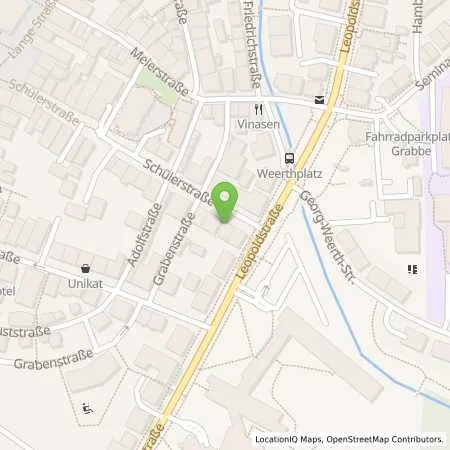 Standortübersicht der Tankstelle Stadtwerke Detmold GmbH in 32756 Detmold