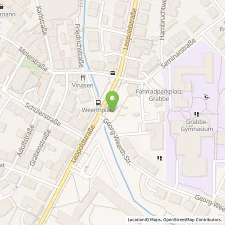 Standortübersicht der Tankstelle Stadtwerke Detmold GmbH in 32756 Detmold