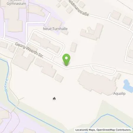 Standortübersicht der Tankstelle Stadtwerke Detmold GmbH in 32756 Detmold