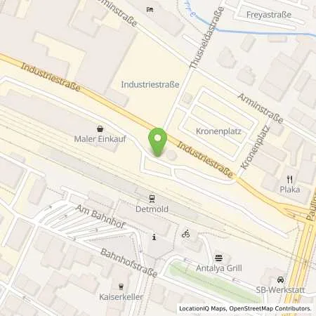 Standortübersicht der Tankstelle Stadtwerke Detmold GmbH in 32756 Detmold