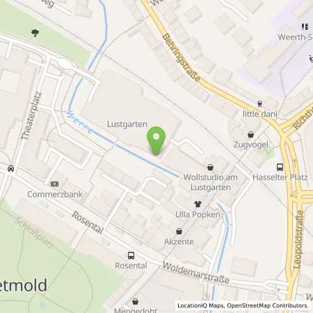 Standortübersicht der Tankstelle Stadtwerke Detmold GmbH in 32756 Detmold