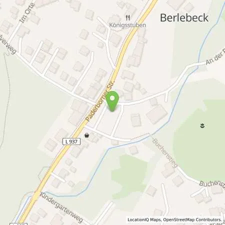 Standortübersicht der Tankstelle Stadtwerke Detmold GmbH in 32760 Detmold