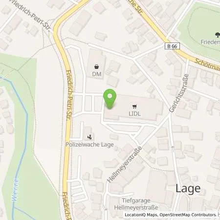 Standortübersicht der Tankstelle Lidl Dienstleistung GmbH & Co. KG in 32791 Lage