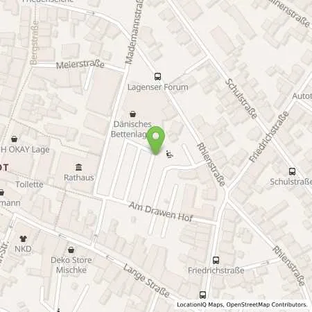 Standortübersicht der Tankstelle Stadtwerke Lage GmbH in 32791 Lage