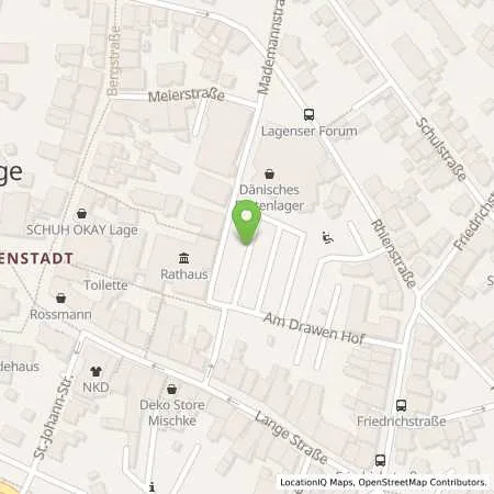 Standortübersicht der Tankstelle Stadtwerke Lage GmbH in 32791 Lage