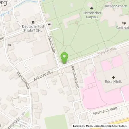 Standortübersicht der Tankstelle innogy eMobility Solutions GmbH in 32805 Horn-Bad Meinberg