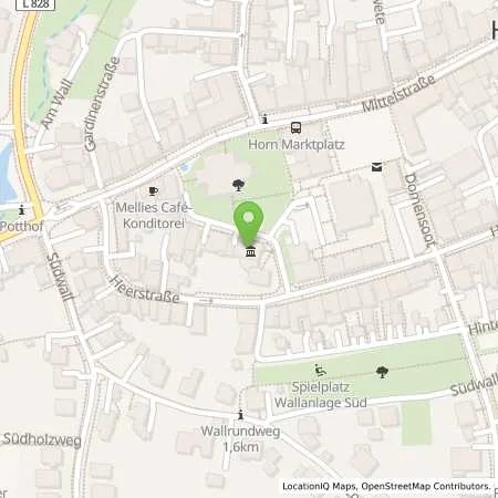 Standortübersicht der Tankstelle Westfalen Weser Netz GmbH in 32805 Horn-Bad Meinberg